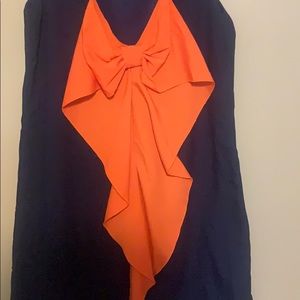 Dress with bow detail